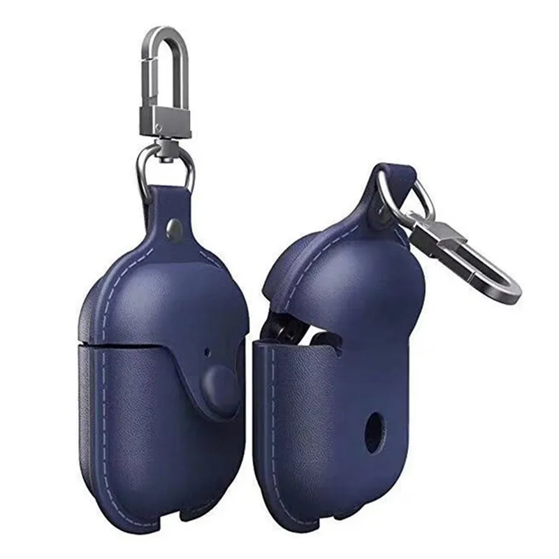 سماعة حالة ل أبل Airpods 1 2 حالة بلوتوث بو الجلود واقية غطاء ل Airpods 1 2 حالة fundas مربع واقية أكياس