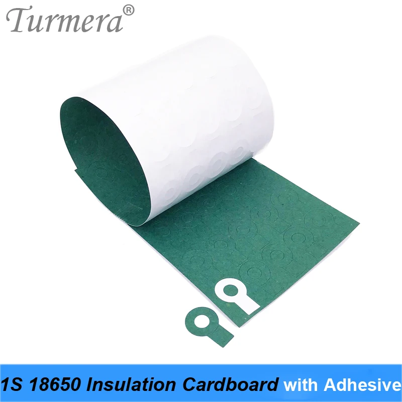 70pieces 1s 18650 cartão da isolação da bateria com adesivo para 18650 pilha do bloco de bateria que isola o remendo positivo da colagem