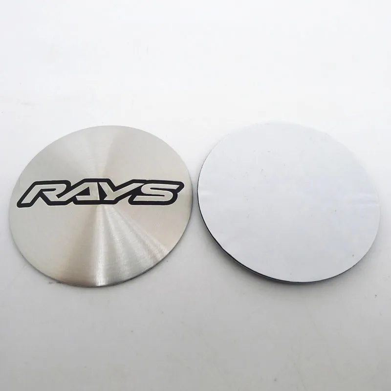 4pcs 65mm For Rays Racing Wheel Center Hub Cap Stickers Badge Emblem Car Styling Accessories