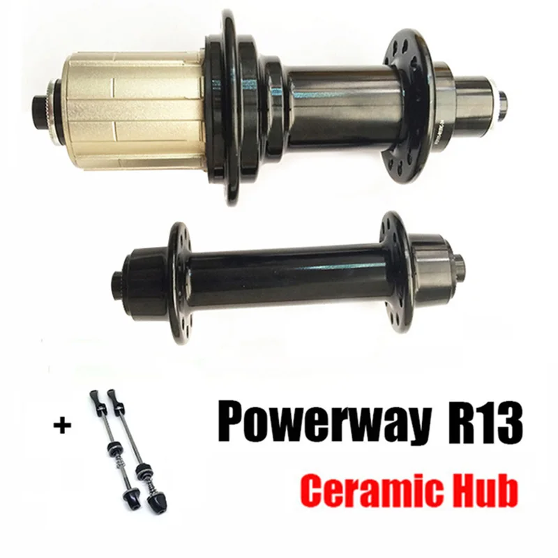 

Ultralight POWERWAY R13 Carbon Road Bike Racer Road Bicycle J-bend Ceramic Bearing Aluminum Hub 11S,20/24H