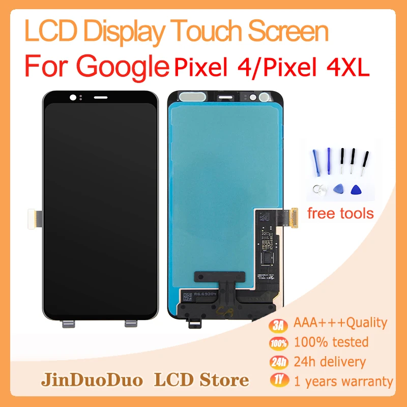 

5.7"Original For Google Pixel 4 LCD Display Touch Screen Digitizer For Google Pixel 4 Display with Frame Replacement G020M LCD