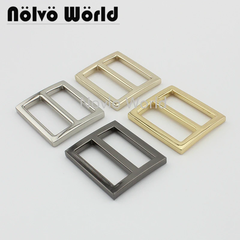 

Nolvo World 5-20-100pcs 5 colors 25*20mm 1" metal buckle shoulder leather bag strap belt adjust tri-glide buckle buckles