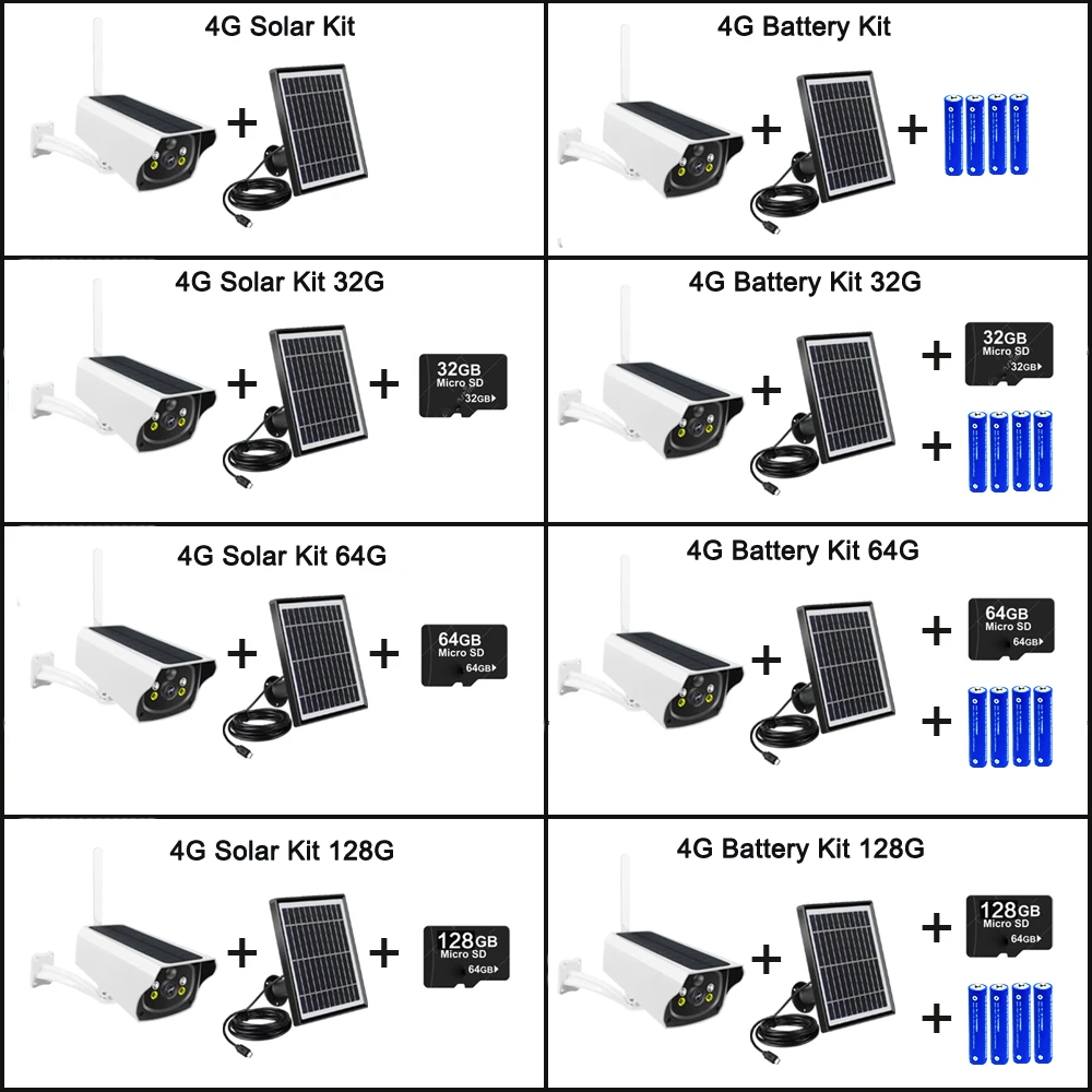 4 аппарат не привязан к оператору сотовой связи сим-карты Камера Wi-Fi Солнечный Мощность Батарея Камера PIR Водонепроницаемый на открытом воздухе