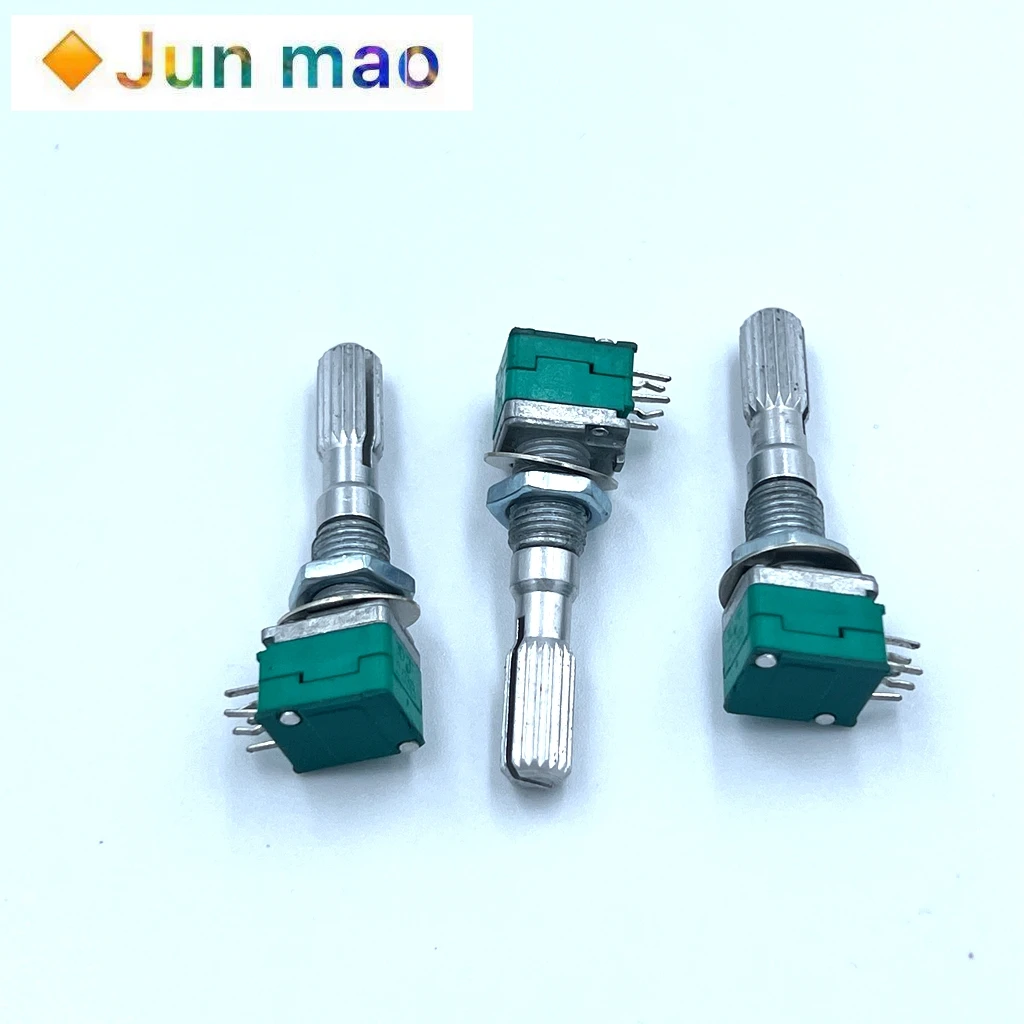 Taiwan FD Fuhua rk097 precision potentiometer b20k duplex shaft length 25mm power amplifier volume potentiometer