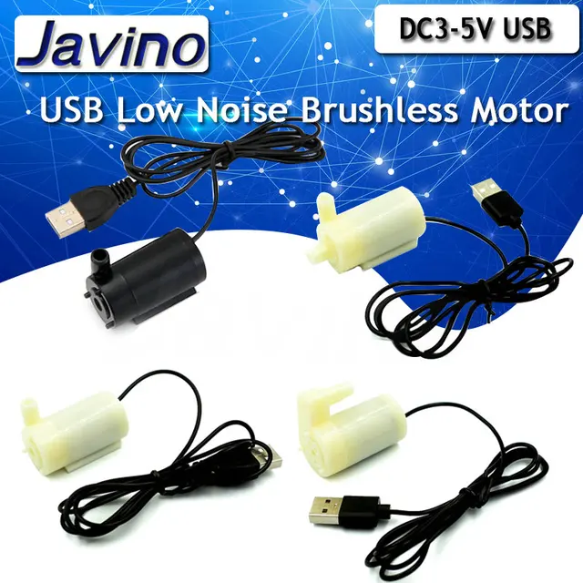 DC3-5V USB niski poziom hałasu bezszczotkowy silnik Pump120L/H Mini Micro zatapialne pompa wodna do zestawu Diy