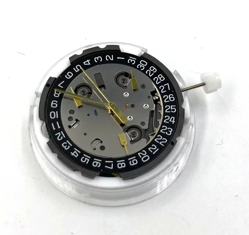 

GENUINE SWISS ETA G10.212 QUARTZ H4 WHITE DATE MOVEMENT balck calendar