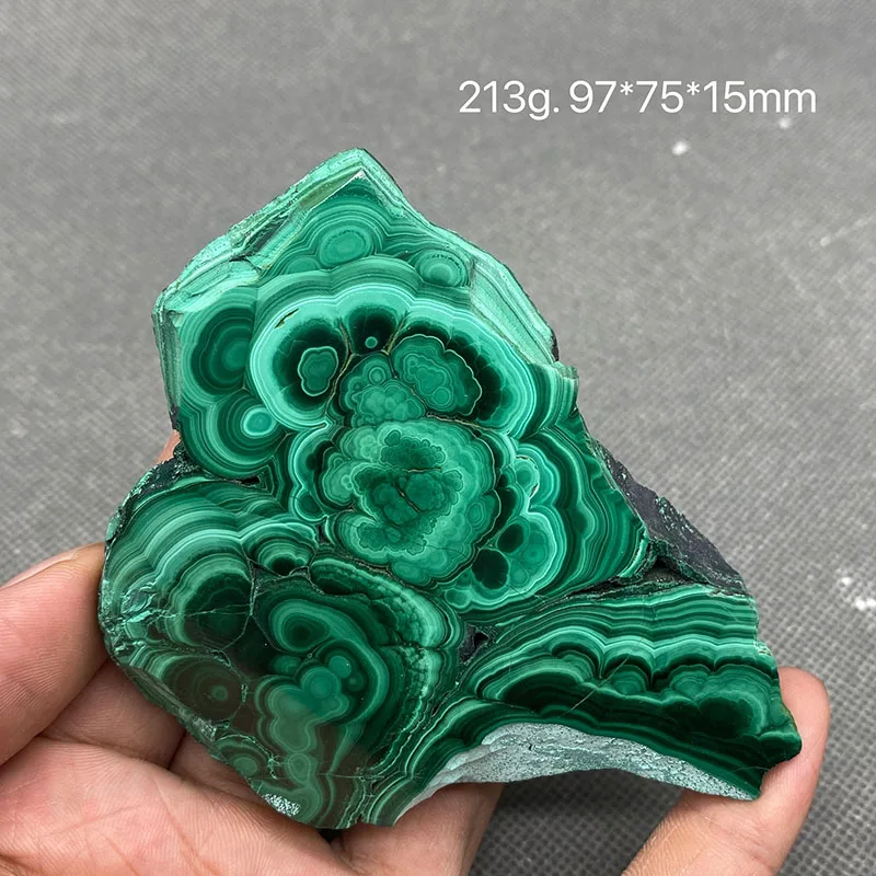 

Best! 100% Natural Green Malachite Polished Mineral Specimens Rough Stone Slices Quartz and Crystals Repair Crystals