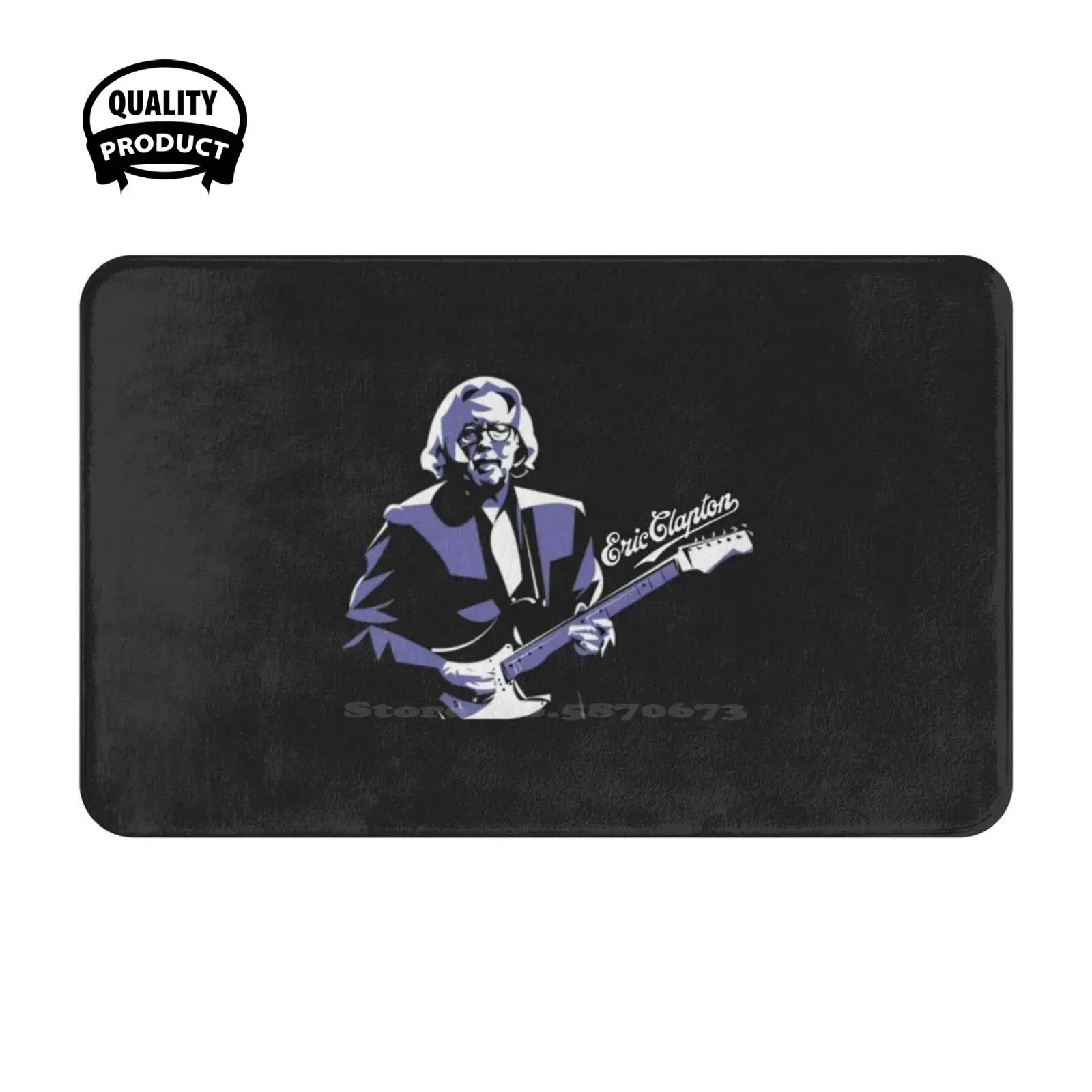 New Art - E.Clapton Limitied Edition Premium T - Shirt Soft Cushion Home Carpet Door Mat Car Rug Graphic Music Birthday Logo