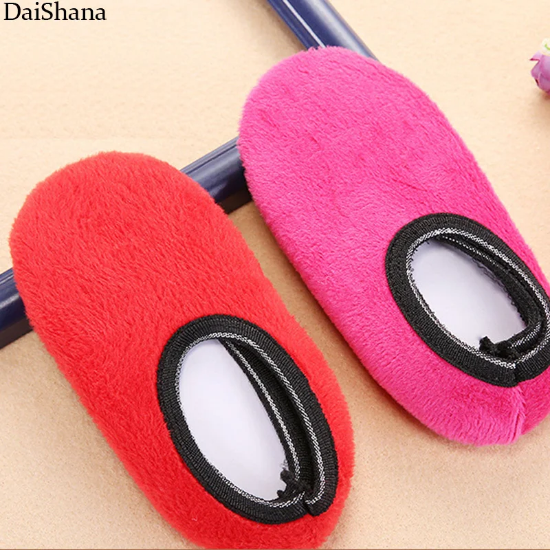 DaiShana New Arrived Fashion Warm Antiskid Thick Home Floor Socks Woman Warm Slippers Solid Color Socks Bedroom Shoes Slippers