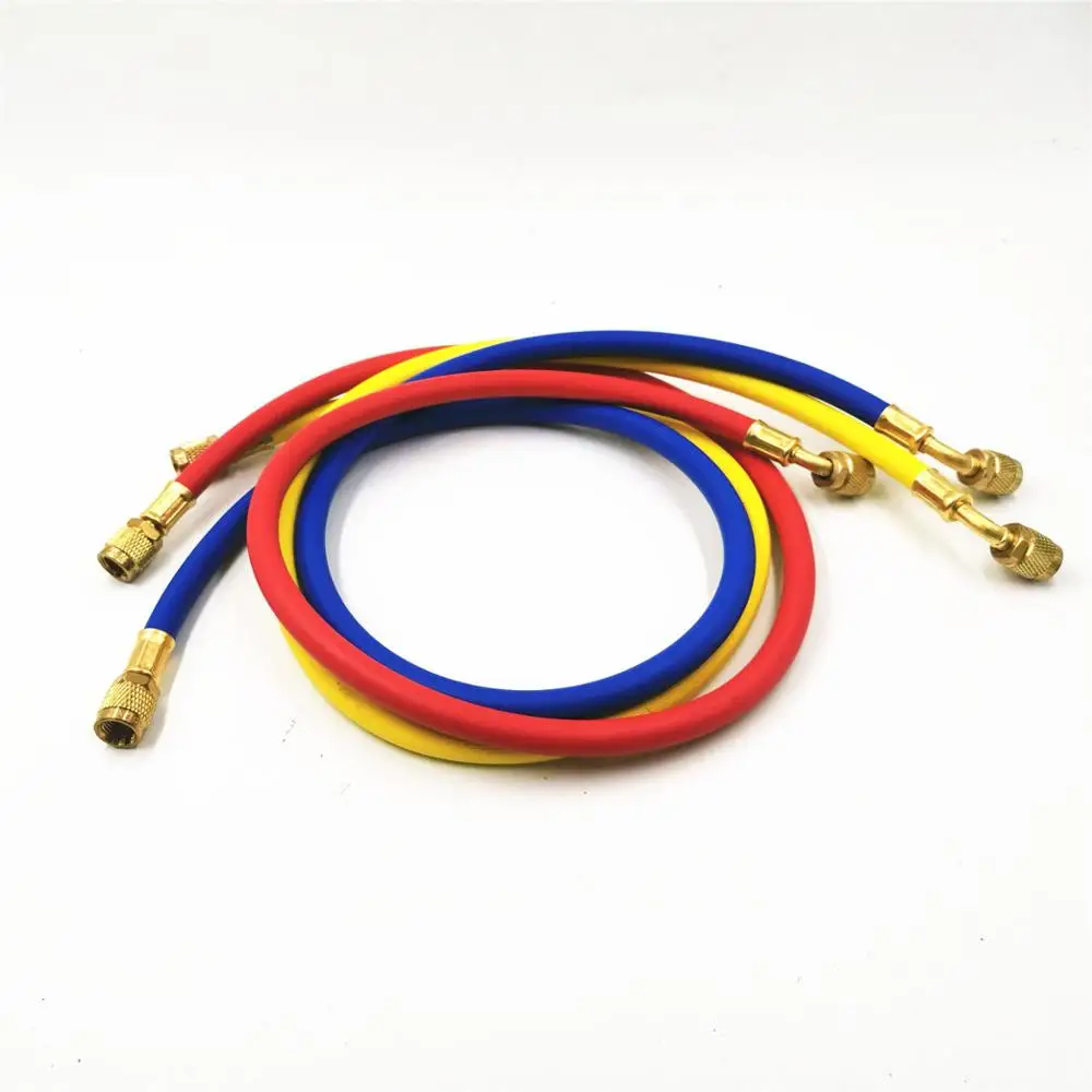 

1/4" 90cm/150cm Refrigerant fluoride pipe Charging Hoses Tube Pipe Air Conditioning Tools R22 Adaptes