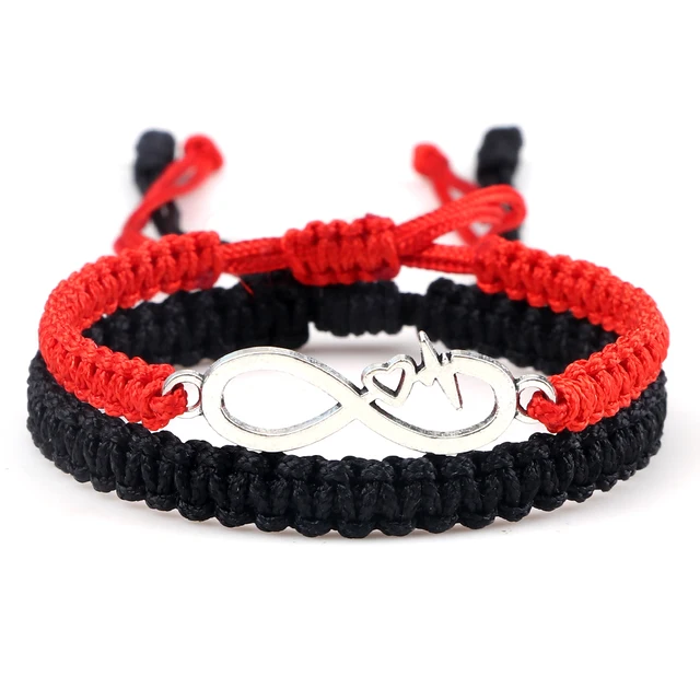 Handmade Buddhist Red String Bracelet - Adjustable, Protection Luck Charm, 2 Or 6 Pack