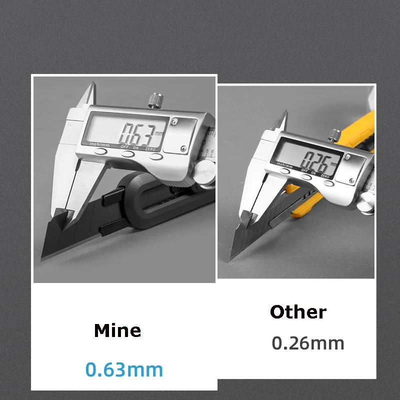 Deli faca utilitária com design de travamento automático, lâminas de metal, 18mm, cortador de papel, ferramenta de papelaria, faca de papel de