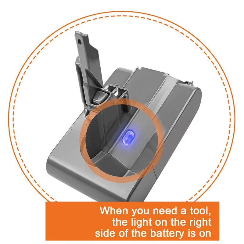 6000mAh 21.6V per Dyson V7 batteria Motorhead Animal Trigger Car Boat assoluto V7 batteria di ricambio aspirapolvere portatili