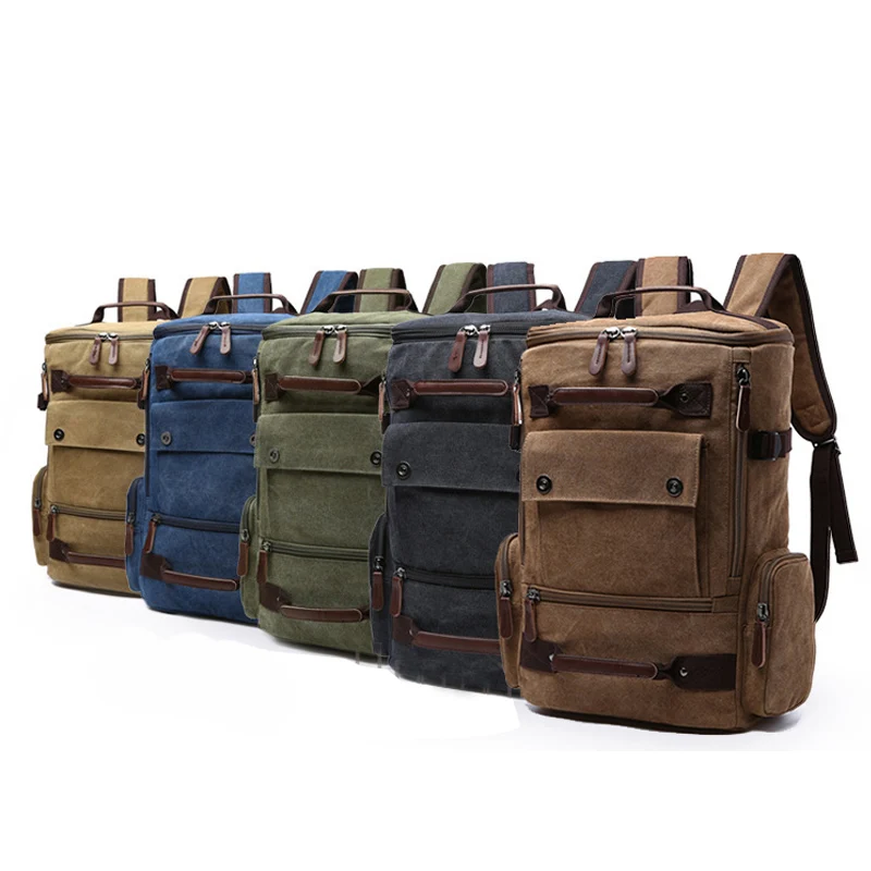 

Backpack Vintage Canvas Backpack Men Travel School Bags Large Capacity Backpack Laptop Rucksack Sac a Dos Homme Mochilas Men's