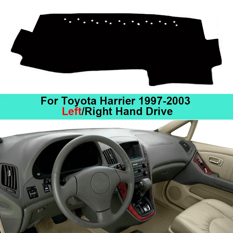 Car Dashboard Cover Dash Mat CarpetFor Toyota Harrier 1997-2003 Sun Shade Pad Anti-Sun UV Anti-dirty