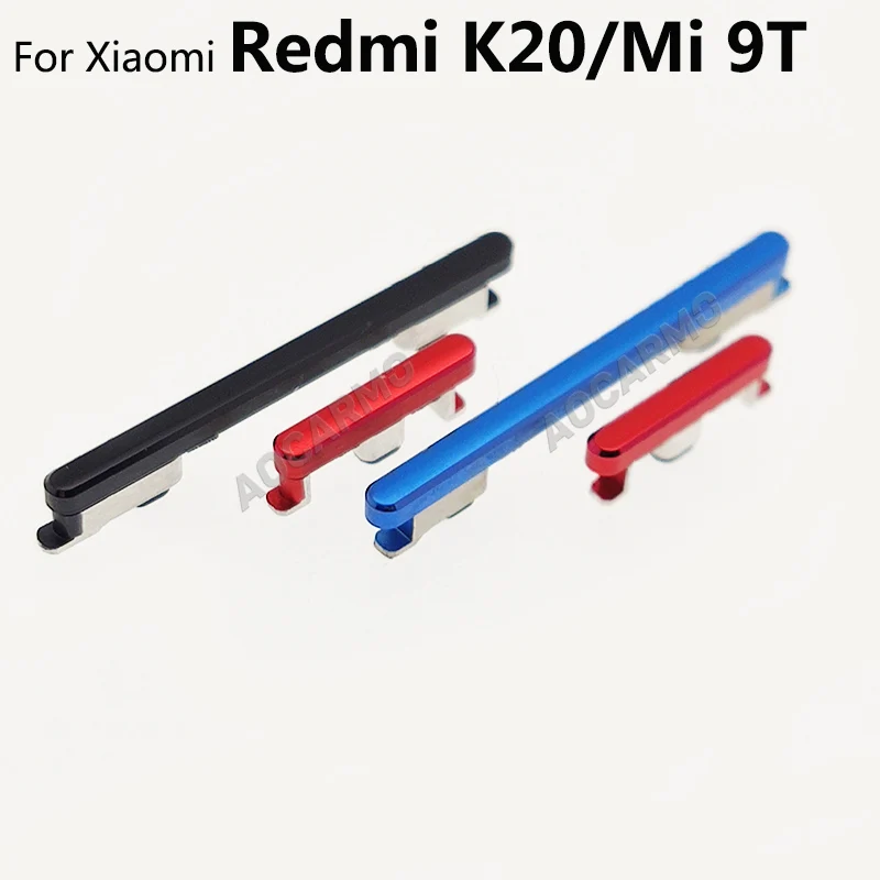 Aocarmo For Xiaomi Redmi K20 / Mi 9T / For Redmi K30 Power On Off Buttons Volume Up Down Switch Side Key Replacement Part