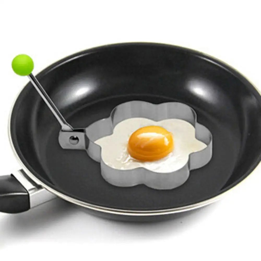 Stainless Steel Fried Egg Pancake Shaper Mold Creative Omelette Mould Frying Egg Cooking Tools Kitchen Accessories Gadget Rings