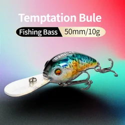 Banshee 50mm 10g  Floating Bass Fishing Lure VC04 Rattle Sound Wobbler Round Bill Artificial Hard Bait Deep Diving Crankbaits