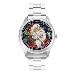 Santa Claus Quartz Watch Strong Man Wrist Watch Design Stainless Fishing Wideband Wristwatch