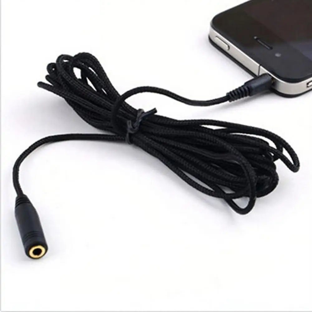 Headphone Extension Cable 3 5mm Jack Female to Male AUX Cable F/M Audio Stereo Extender Cord Earphone 3 5 mm Cloth Cable