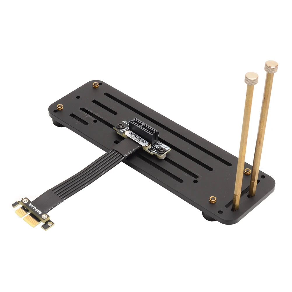 Gen4 PCIE 1x Riser Cable 90 Degree Right Angle PCIe 4.0 x1 Extension Cable PCI Express Riser Card Ribbon Extender With Baseboard