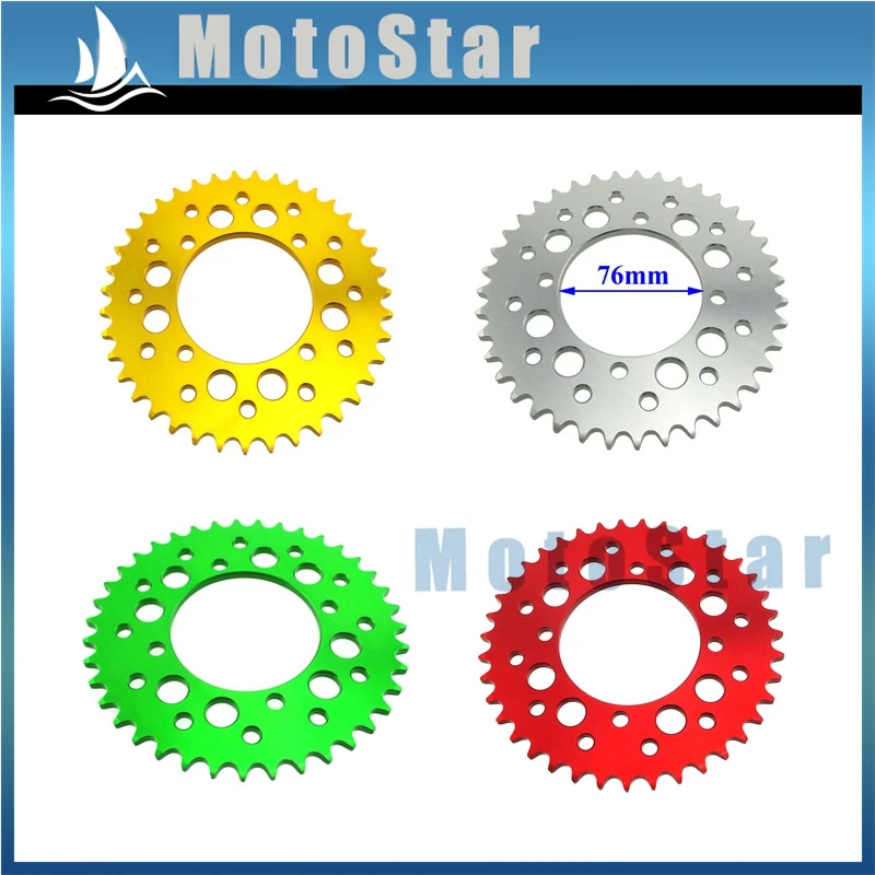 Aluminum 428 41 Teeth 76mm Rear Sprocket For Lucky MX Thumpstar Explorer Braaap Atomic Pitpro Pitster Pro DHZ Pit Dirt Bike