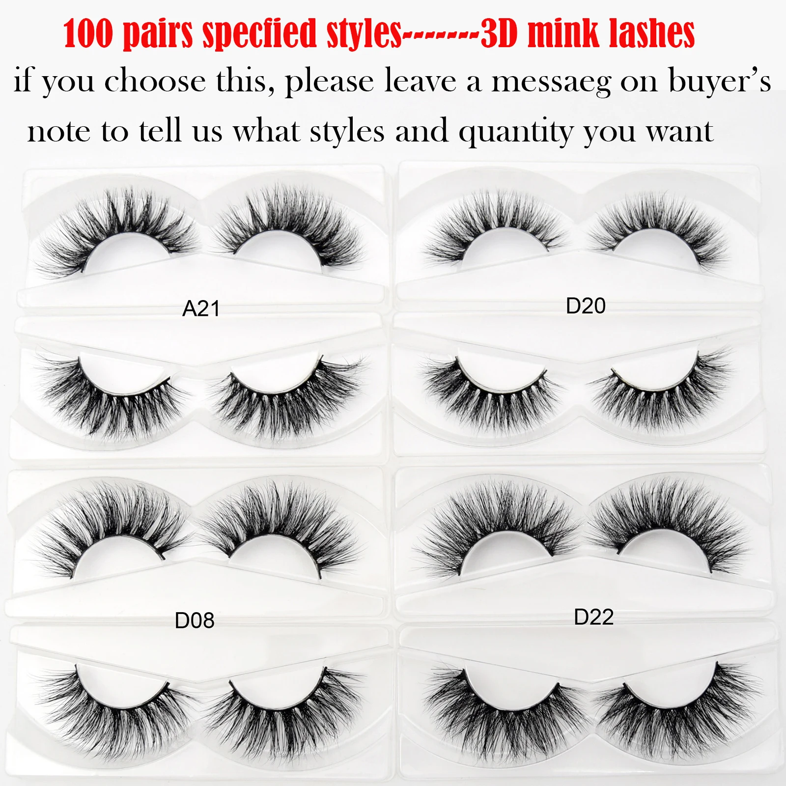 Wholesale 100 Pairs No box Visofree Eyelashes 3D Mink Lashes Handmade Dramatic Lashes 32 styles Cruelty Free Mink Lashes Makeup