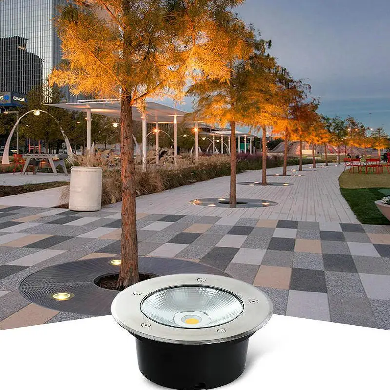 Luz LED subterránea para exteriores, lámpara de suelo impermeable, 5W, 7W, 10W, 12W, 15W, 20W, 30W, punto de tierra, paisaje, camino de jardín, patio enterrado