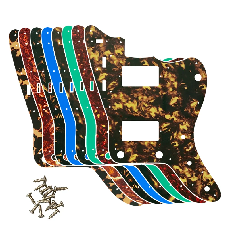 Custom Guitar Parts -For USA\Mexico Fd Jazzmaster Style Guitar Pickguard With PAF Humbucker Scratch Plate Flame Pattern