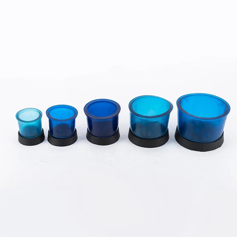 5Pcs Dental Casting Investment Ring Dental Lab Blue Plastic Models Embedding Ring Wax-embedded Circle Centrifugal Casting Cup