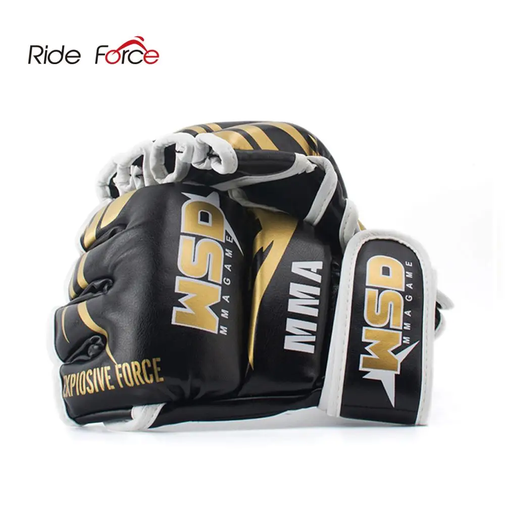 Guantes De medio dedo MMA para hombres, equipo De entrenamiento De lucha libre, Kicki, Boxeo, Karate, Muay Thai, Sanda