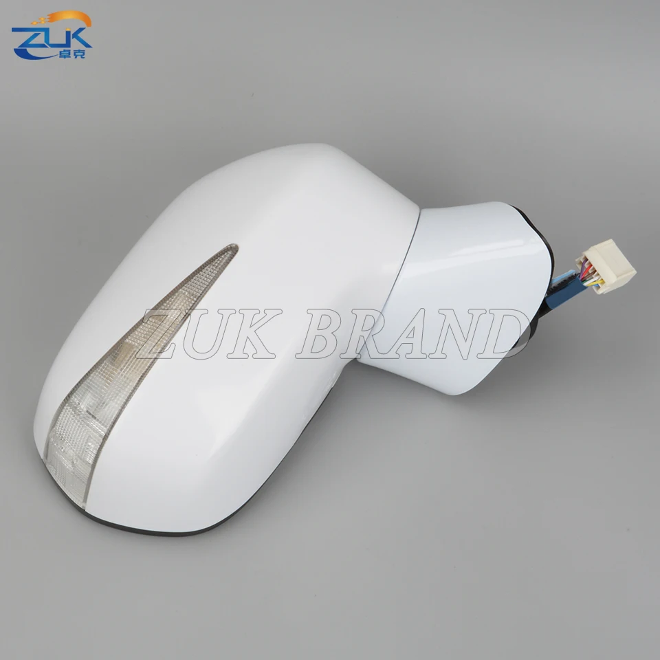 ZUK Outer Side Rearview Mirror Assy For HONDA CIVIC FA1 FD1 FD2 2006 2007 2008 2009 2010 2011 5-PINS LED 7-PINS Electric Folding