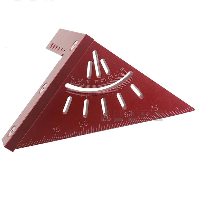 Updated Woodworking Ruler Square Layout Miter Triangle Ruler 45 Degree 90 Degree Metric Gauge toohr Measure tool