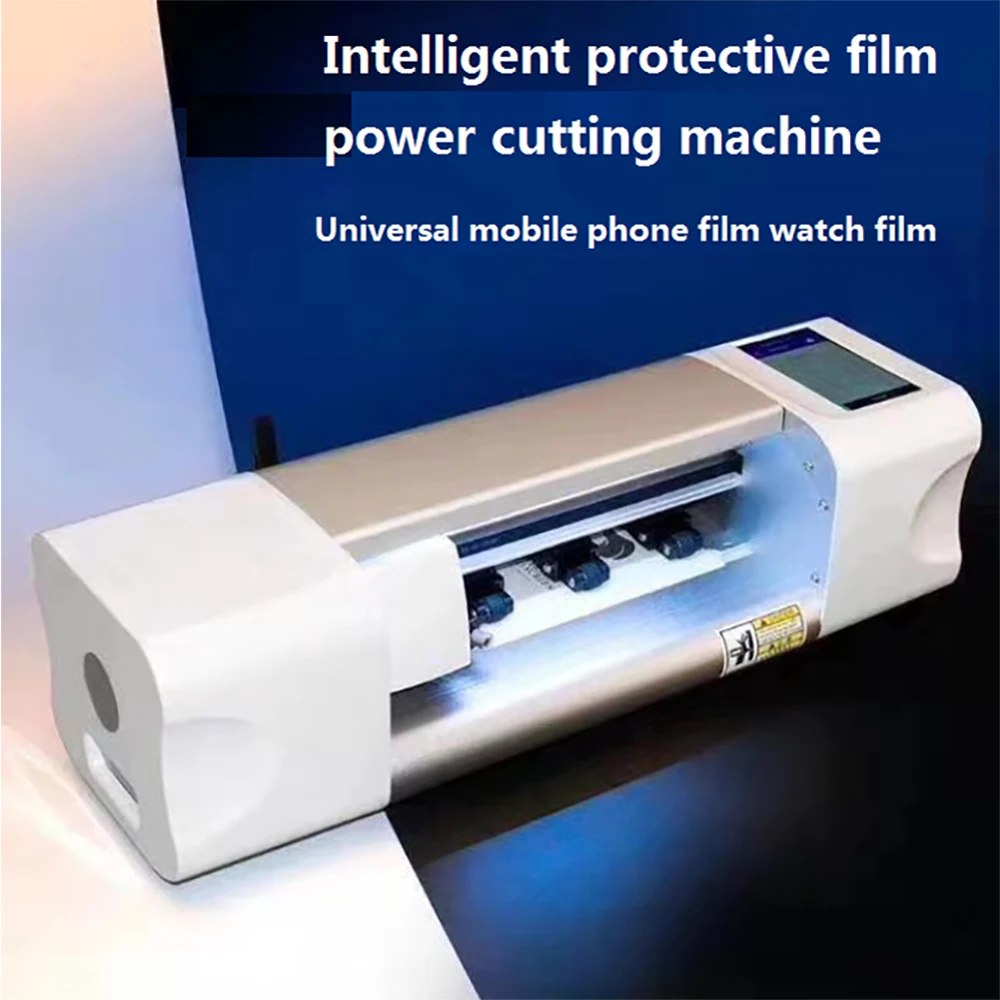 Mobile Phone Auto Film Cutting Machine Hydrogel Film Curved Screen Laminating Front Glass Back Cover Protect Film Cut Tool