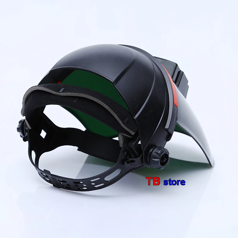 Full view Automatic dimming Welding mask 3.0 dark green PC panel Welding mask Electric welding gas cutting Protective mask