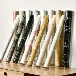 Papel tapiz de mármol autoadhesivo, vinilo de 60CM, PVC, pegatinas de pared impermeables a prueba de aceite, cocina, baño, armarios, decoración de mostrador