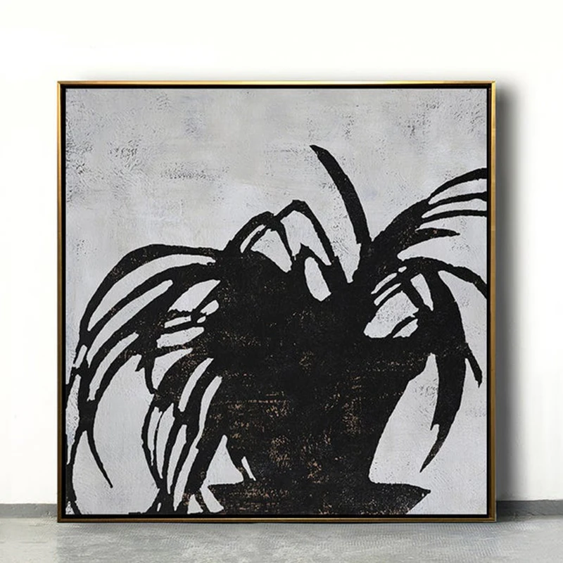 

Современная живопись, абстрактное искусство, холст, минималистская живопись на холсте, Большая настенная живопись, абстрактное искусство с цветами