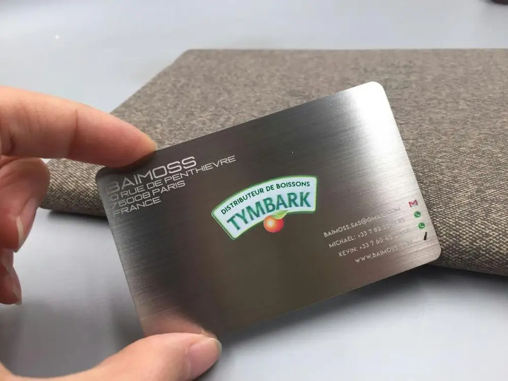 Hot selling credit business card size cheap stainless steel metal card blank