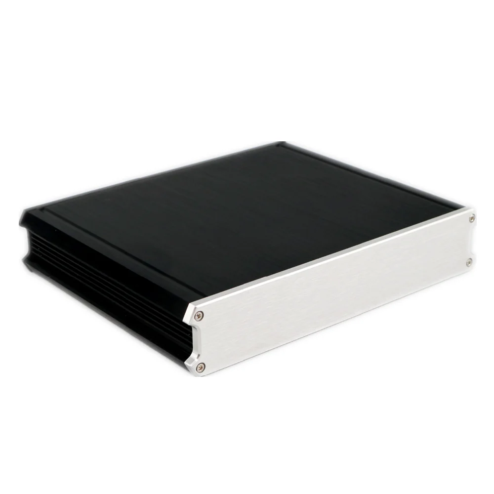 All Aluminum DAC Decoder Chassis HiFi Pre-Amp Enclosure DIY Mini Amplifier Case 231*44*189MM