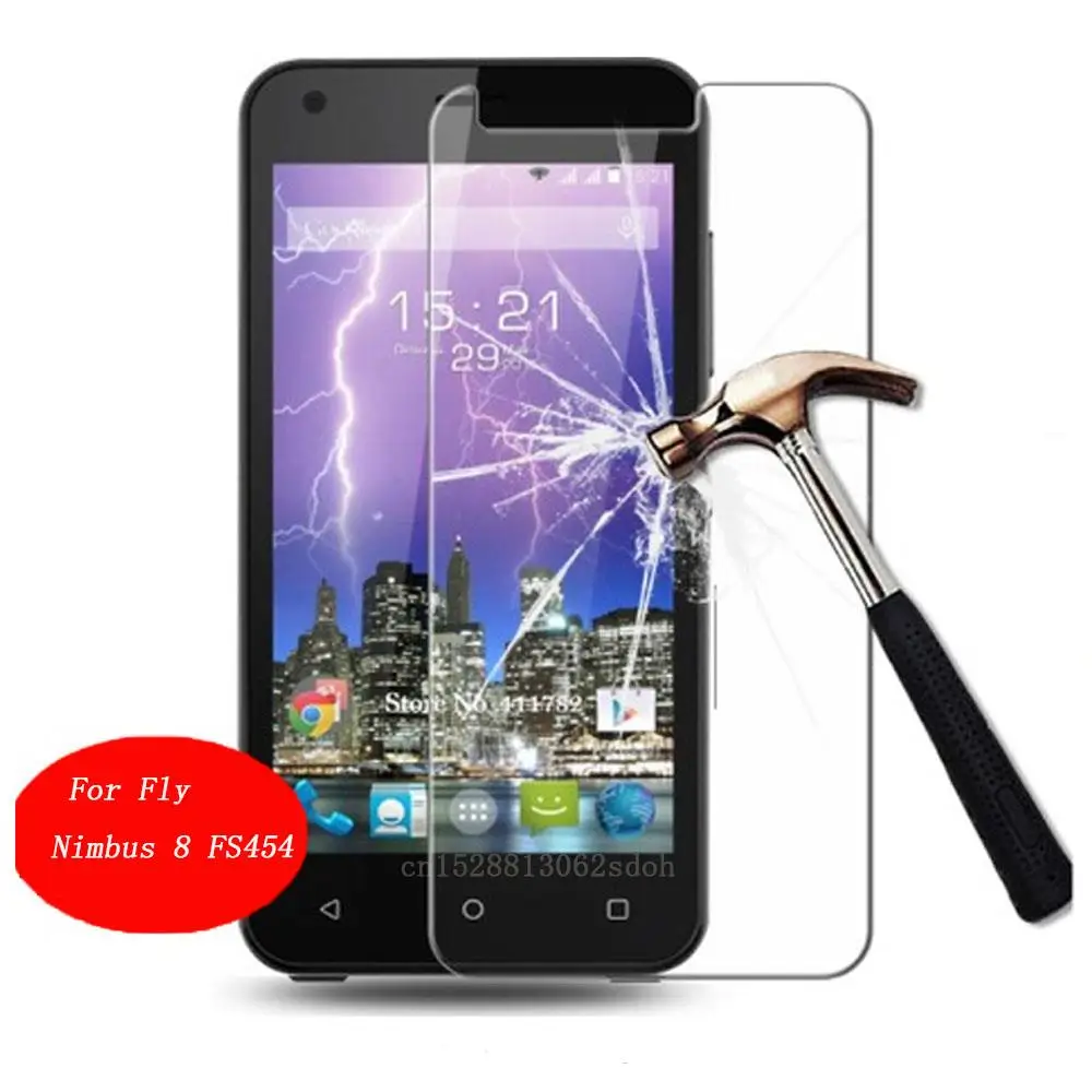 Premium Screen Protector For Fly Nimbus 8 FS454 Tempered Glass 9 H 2.5D Film Anti-Explosion Cover High Quality Protective