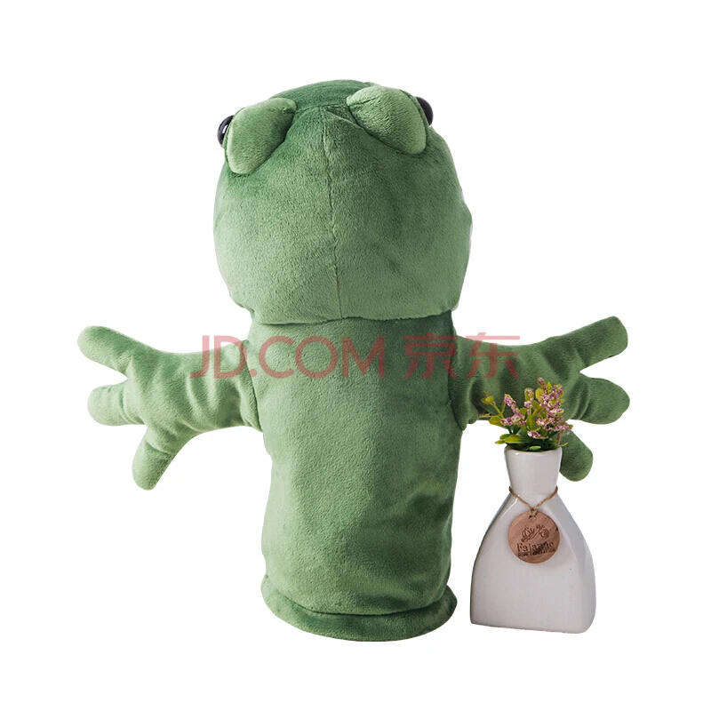 Plush Toy Dinosaur Animal Hand Puppet Mouth Can Be Used For Early Lecture Props Frog Fox Tiger Monkey Crow Elephant