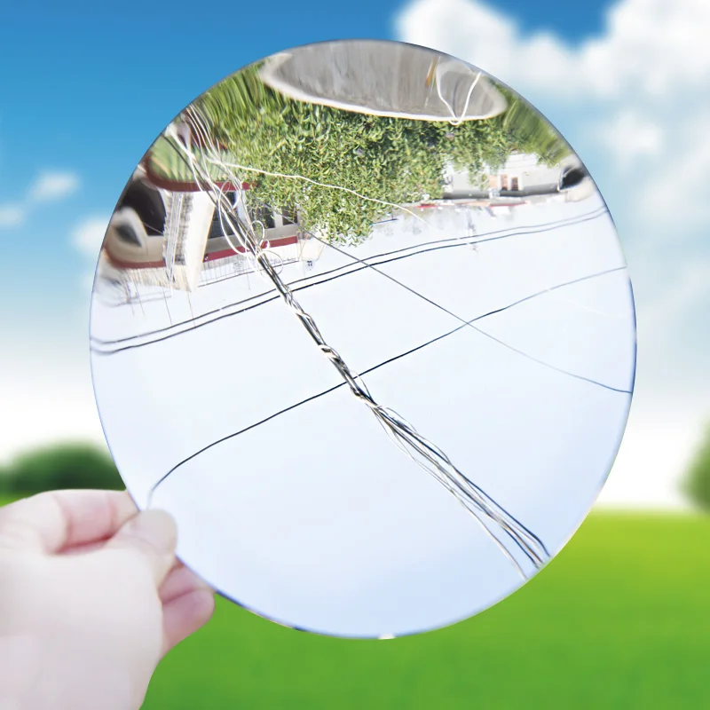 Plastic Acrylic Parabolic Mirror Concave Mirror 10 15 20cm  Focusing Lens UV Protection Sturdy Reflective Concave Lens