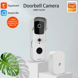 Tuya Smart Video Doorbell กันน้ำ Night Vision Home Security 1080P FHD กล้อง Digital Visual Intercom WIFI Tuya ประตู Bell