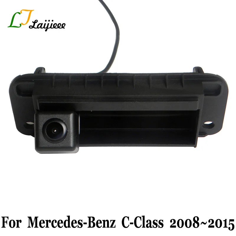 For Mercedes Benz C Class W204 S204 C204 2008~2015 HD Rearview Reverse Camera / Car Trunk Handle Rear Backup Parking Camera NTSC