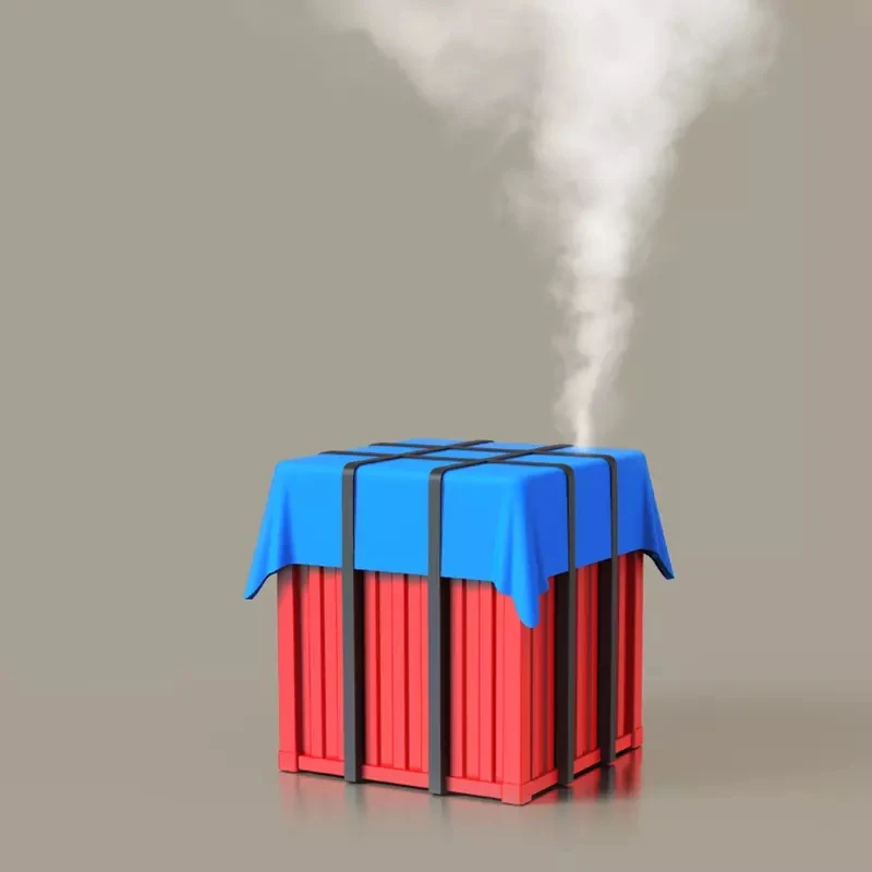 Airdrop PUBG الإبداعية المرطب الهواء المرطب ناشر رائحة USB صغير جهاز تكوين ضباب بالموجات فوق الصوتية الرئيسية مكتب Airdrop المرطب