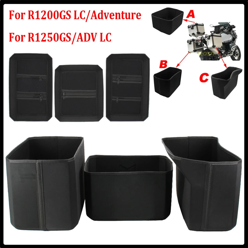 For BMW R1200GS LC Adventure R1250GS Luggage Box Inner Container for BMW F800GS F700GS Top Side Case Cover Bag alloy side box