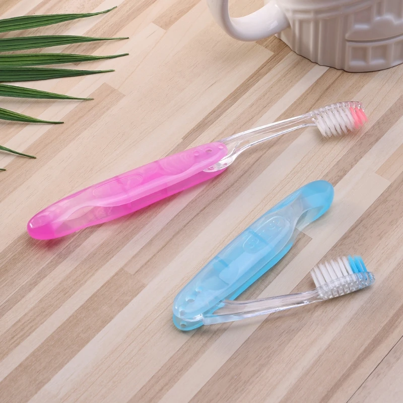 1pc Foldable Soft Hair Portable Toothbrush Travel Camping Hiking Outdoor 