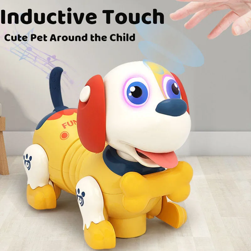 Simulation Electronic Interactive Smart Toys Robot Puppy Pets Walk Sing Dancing Accompanying Toys for Kids Birthday Gifts