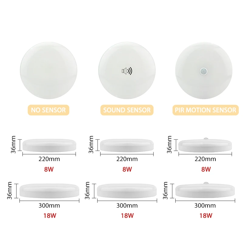 KARWEN PIR Motion Sensor Ceiling Light Sound sensor Modern UFO Ceiling Lamp Surface Mount Lighting Fixture For Living room