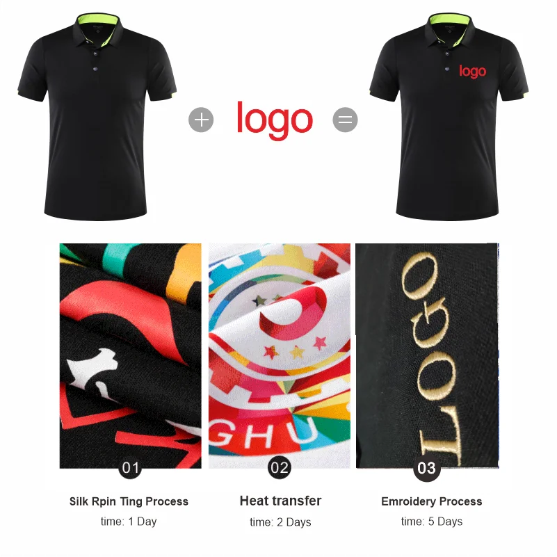 YOTEE 2022 Quick-Drying Polo Shirts Polo Men Custom Golf Group Personal Customized Logo Embroidery Print Unisex Style